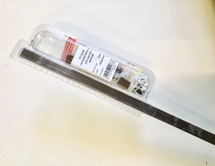 Вторая направляющая металлическая в сборе для второго ряда карниза, цвет коричневый