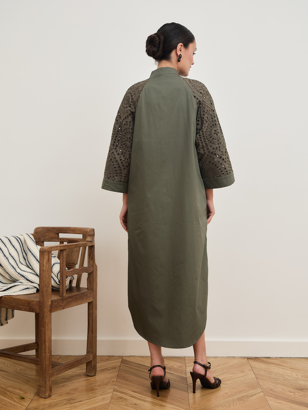 Платье кимоно ажурное