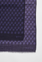 Шерстяной палантин Qarlygash & Qyzgaldaq VIOLET 68х180