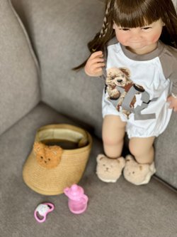 Кукла Реборн виниловая 55см в пакете (FA-134A)