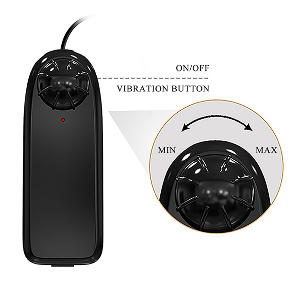 Вибромастурбатор мини-полуторс 14,8х14,1х10,5см (вагина и анус) Baile Crazy Bull Kylie BM-009246Z-1