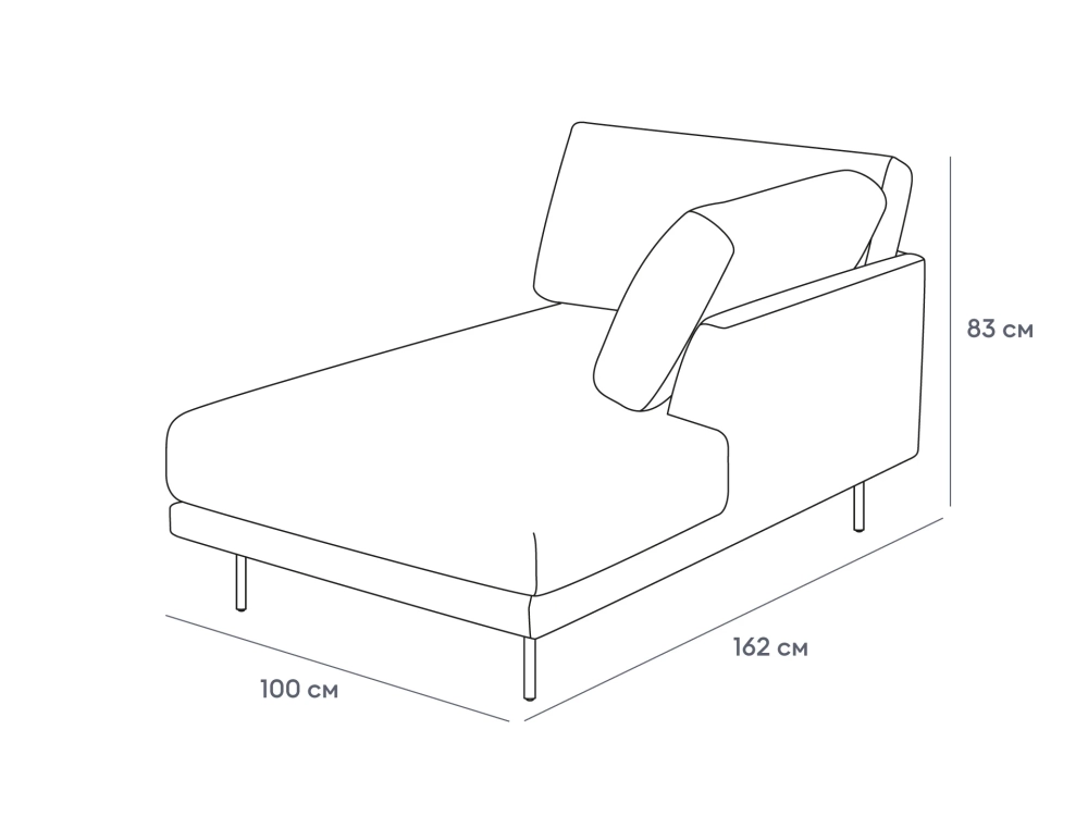 Оттоманка Ricadi правая