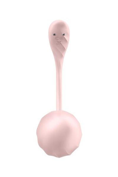 Розовое виброяйцо Ribbed Petal с пультом ДУ (Цвет: розовый)