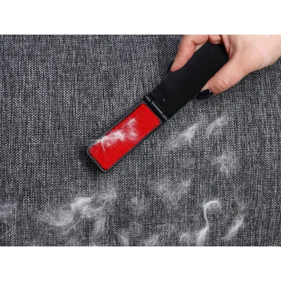 Щётка для одежды складная, 0,6×3,5×9,5 см, цвет чёрный