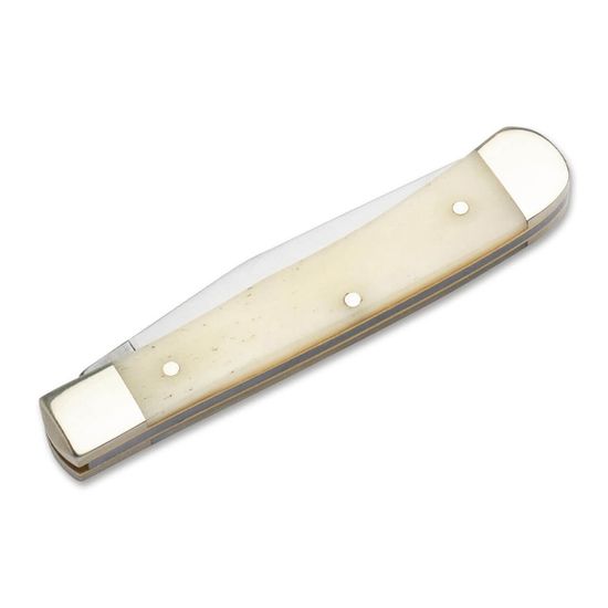 Складной нож Boker 119950 Trapper Bone White c клинком из стали С75, рукоять Кость / Никель