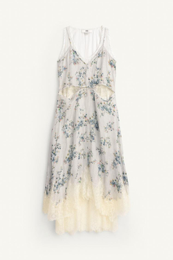 ZARA ПЛАТЬЕ С ПРИНТОМ - LIMITED EDITION, РАЗНОЦВЕТНЫЙ