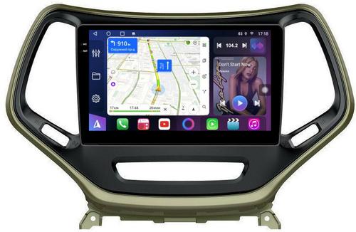 Магнитола для Jeep Cherokee 2014+ - FarCar S400-TS18 монитор 10.36" QLED на Android 14, CarPlay, 4G SIM-слот