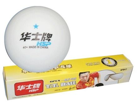 Шарики для настольного тенниса 1* HP. Размер. 40 мм. Количество штук в упаковке - 6. Материал: ABS пластик.  ABS-047