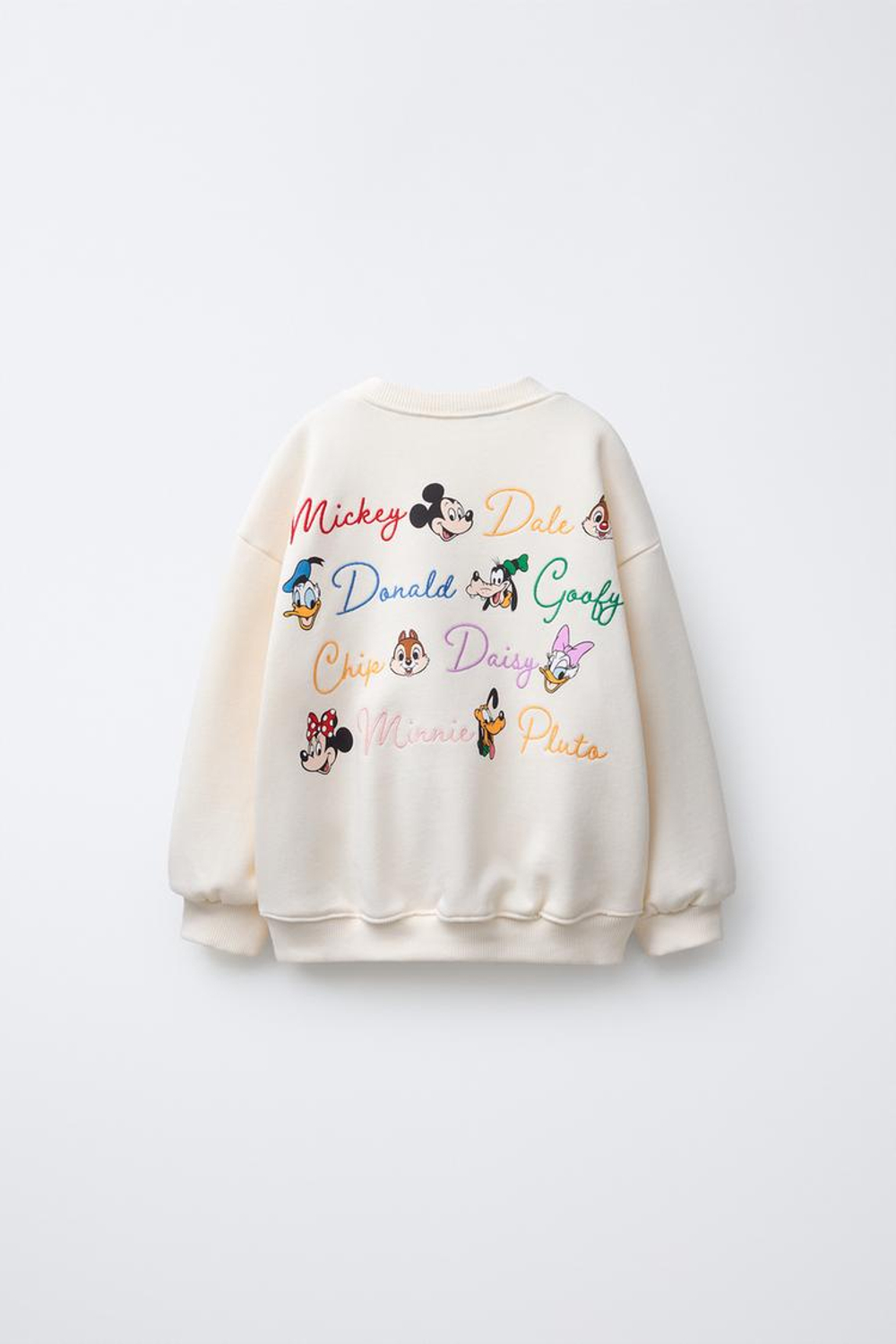 ZARA ТОЛСТОВКА С ВЫШИВКОЙ MINNIE MOUSE AND FRIENDS © DISNEY, БЕЛЫЙ