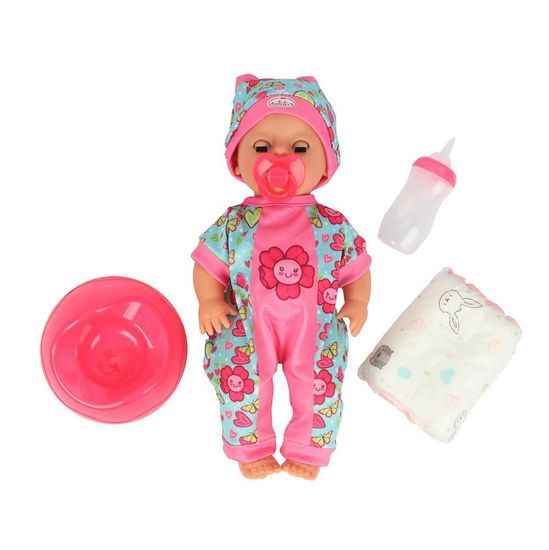 Пупс озвуч 30 см, пьет, писает, закр. глазки, 4 акс КАРАПУЗ