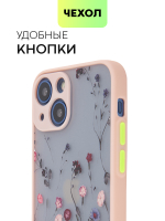 Чехол BROSCORP для Apple iPhone 13 mini оптом (арт. IP13MINI-ST-TPU-PINK-PRINT)