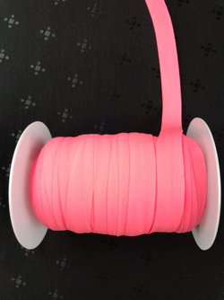 Бейка матовая розовый неон 15 мм