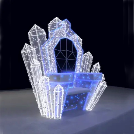Светодиодная конструкция "Трон Снежной Королевы"