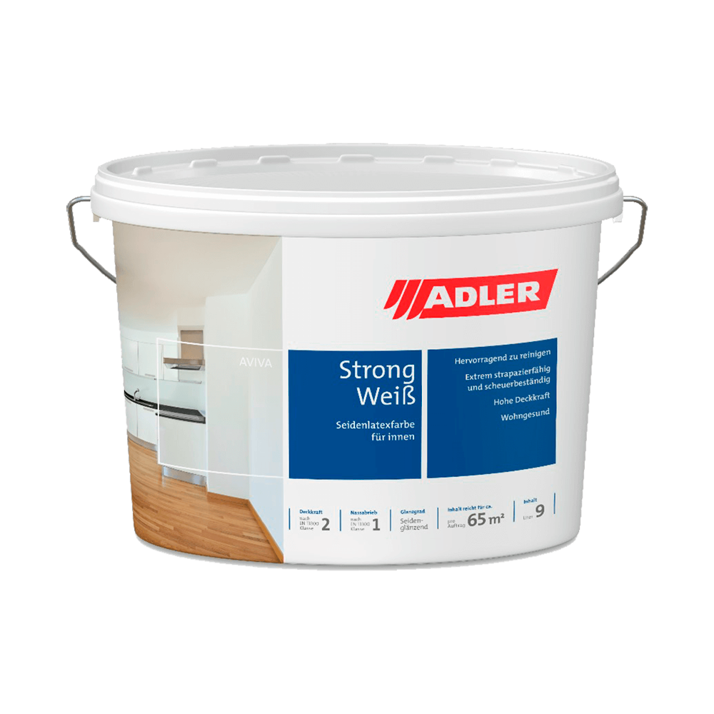 Aviva Strong-Weiß - моющаяся краска премиум-класса | Adler (Австрия)