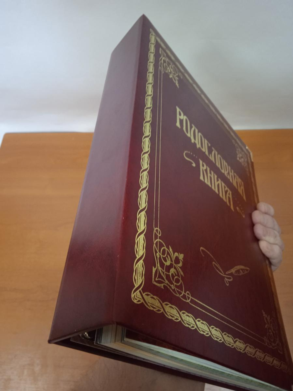 Семейное древо альбом "Классическая" бордовая, обложка балакрон