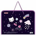 Папка для труда на молнии с ручками ПИФАГОР А4, 1 отделение, пластик, органайзер, "Leapfrog", 273388