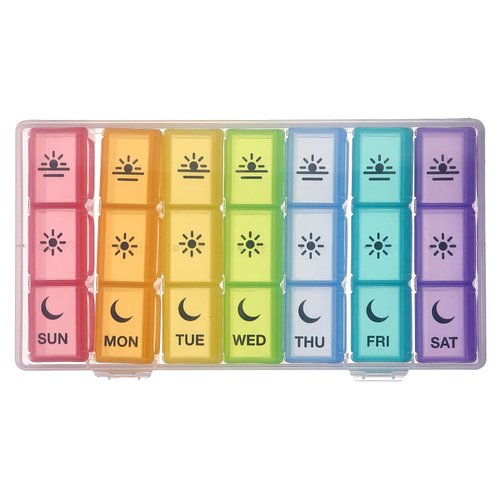 Ezy Dose, еженедельный органайзер для таблеток, 3 раза в день, 1 шт.