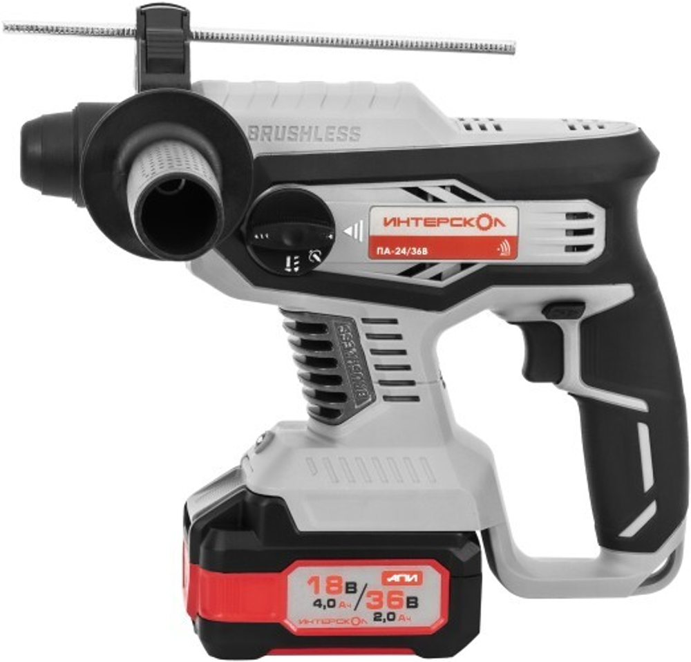 Перфоратор аккумуляторный ИНТЕРСКОЛ ПА-24/36В бесщеточный 823.2.2.70