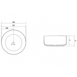Раковина-чаша Abber Bequem 36 AC2108MRG Розовое золото матовое
