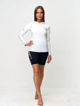 Футболка рашгард лонгслив Sargan Агидель Худи UPF 50+ белый