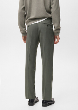 Брюки regular fit с защипами