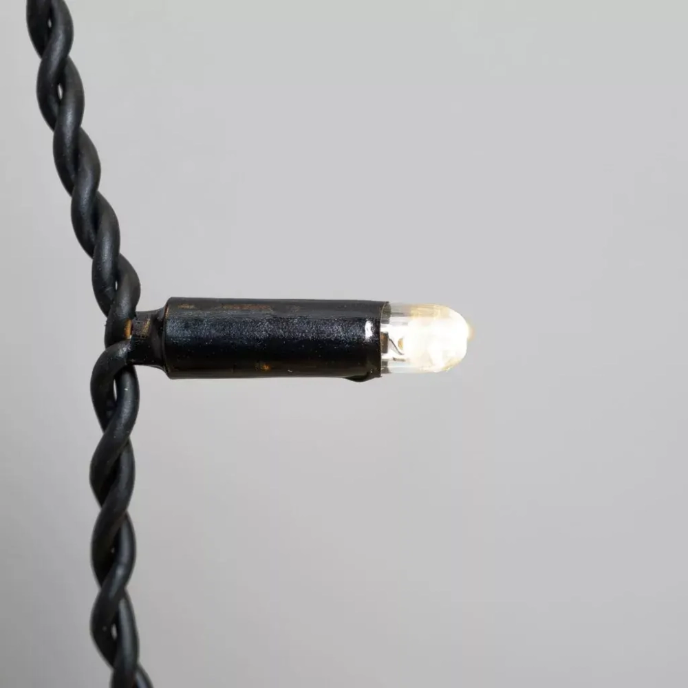 Светодиодный занавес 2*3 м., 600 LED, тепло-белый, статика, черный провод каучук, LTC (ECO602-1-2WW)