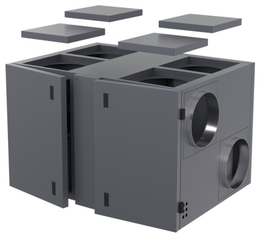 Компактная приточно-вытяжная установка CompactAir By Zilon ZPVR-N 3200 UE EC
