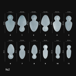 Irisk Силиконовые вкладыши для верхних форм Стандартные овальные, 60 ш