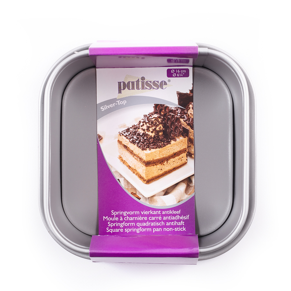 Форма для выпечки квадратная разъемная Patisse Silver 16х16х8 см