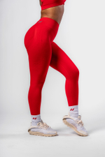 Леггинсы High Waisted Push-Up Leggings TOTALLY SEAMLESS 303 Красные