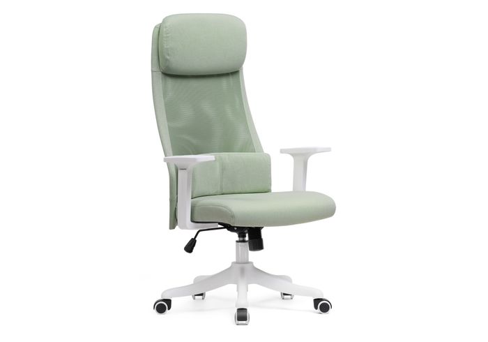 Компьютерное кресло Woodville Salta light green / white 15396