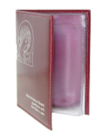 Обложка для авто-документов (автобумажник) с молитвой (натуральная кожа)