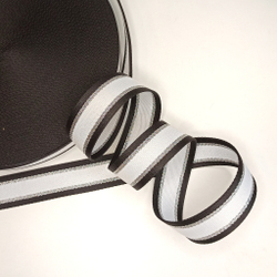 Стропа Черно-белый люрекс 4см