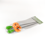 Удочка зимняя "Настенька", капелька (Р-зеленый, К-оранжевый, О-оранжевый), 2шт/уп