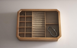 Zara Home Шкатулка из дерева, цвет бежевый, 30 см