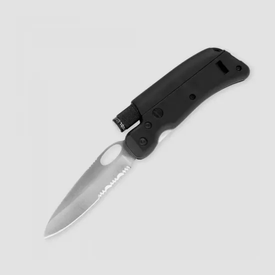 Складной нож многофункциональный с фонарем и свистком, длина клинка: 7,5 см, SG/SL1, SOG c клинком из стали 420J2, рукоять GRN