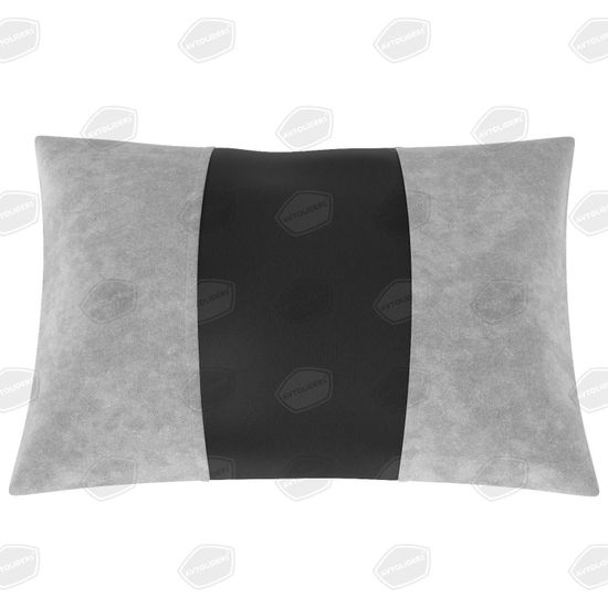 Автомобильная подушка под шею из экокожи и алькантары