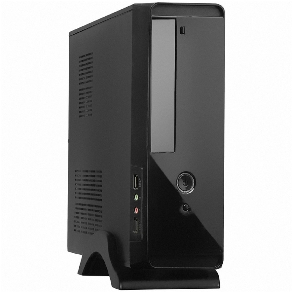 Exegate EX268698RUS Корпус MiniITX Exegate MI-209 Black, miniITX/mATX, , 2*USB, Audio