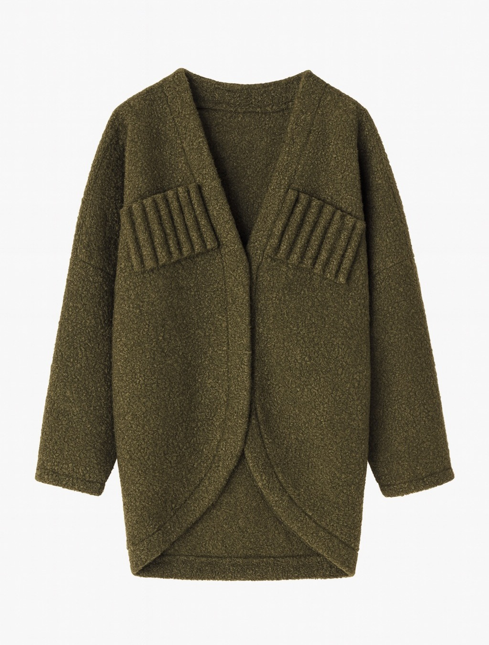 Укороченное пальто с газырями