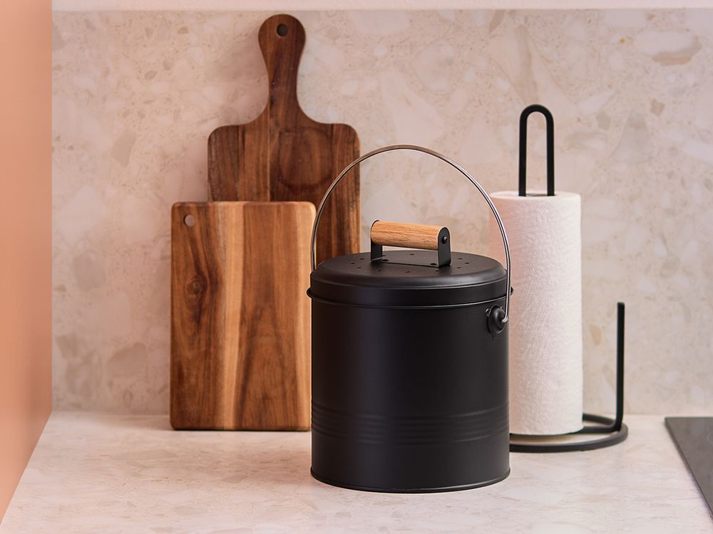 Контейнер для пищевых отходов с фильтром Irmel, 3,5 л, графит