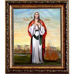 Ливия Сирийская мученица. Икона на холсте.