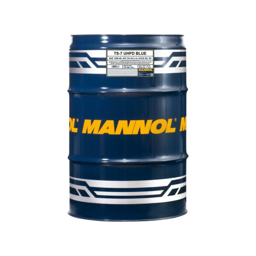 Синтетическое моторное масло MANNOL TS-7 SAE 10W40 UHPD Blue (208л.)