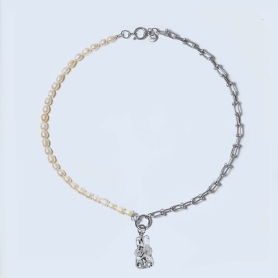 Колье с натуральным жемчугом Split