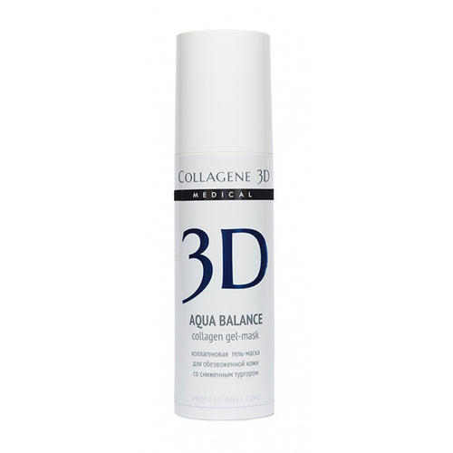 Коллагеновая маска для лица для обезвоженной и сухой кожи Medical Collagene 3D Aqua Balance (проф) 30мл