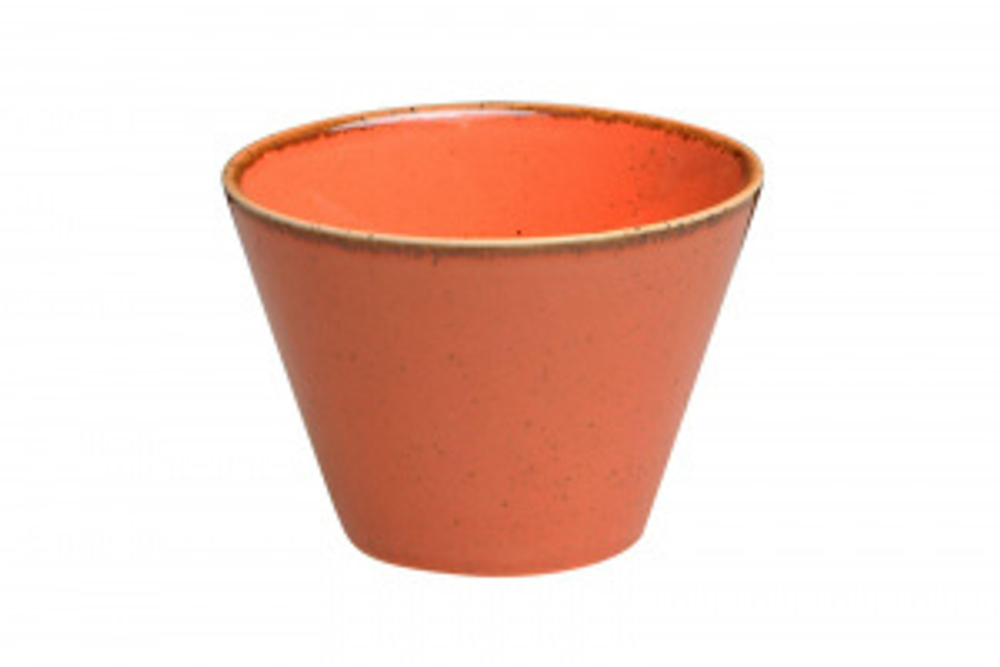 Чаша коническая d 9,5 см h 7 см 200 мл фарфор цвет оранжевый Seasons