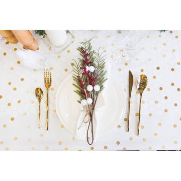 Скатерть «Этель: Золотой город 180 × 147 см с ГМВО, 100 % хлопок, саржа, 190 г/м²