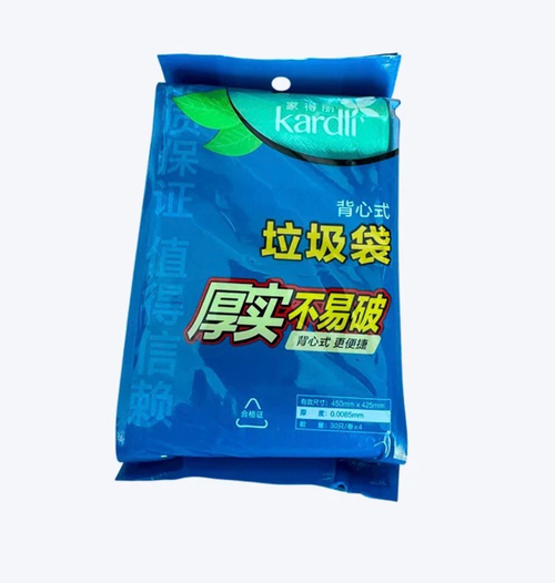 Пакет-майка для мусора KARDLI, 4 рулона по 30 мешков
