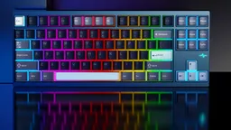 Wobkey Crush 80 Reboot Pro Navy, художественное фото механической клавиатуры