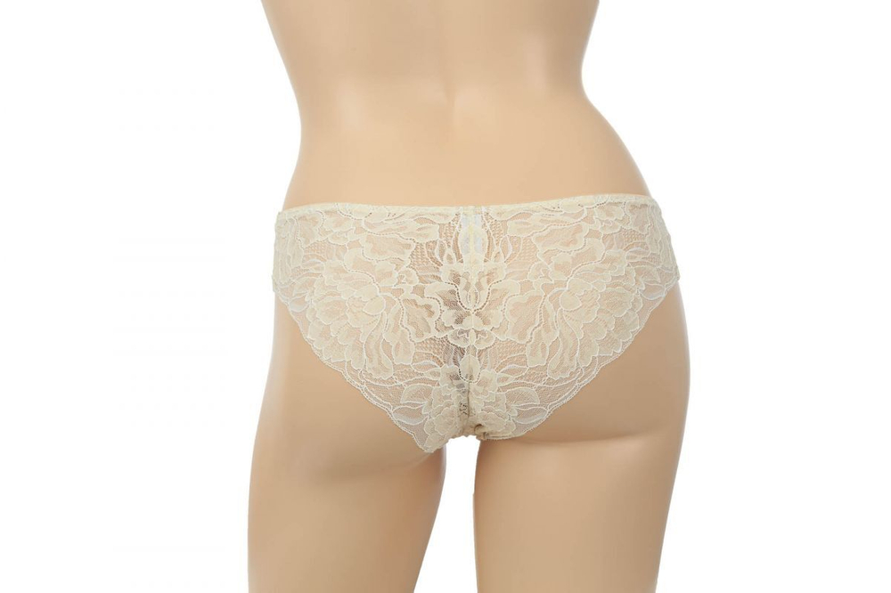 Кружевные трусики-бразилиана Cameo (Размер: 36) (Цвет: телесный)
