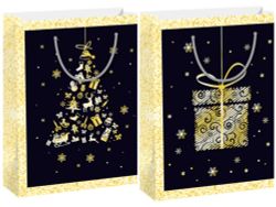 GAEM Пакет подарочный (бумага 210г/м2, блок 12шт), L50 W0,8 H72 см, 2в.